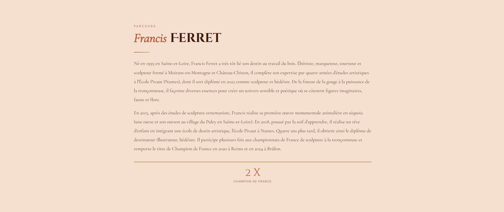 Parcours et formation
